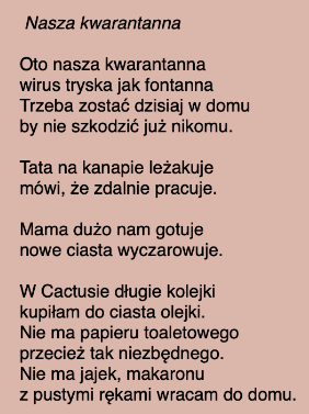 Nasza twórczość z kwarantanny