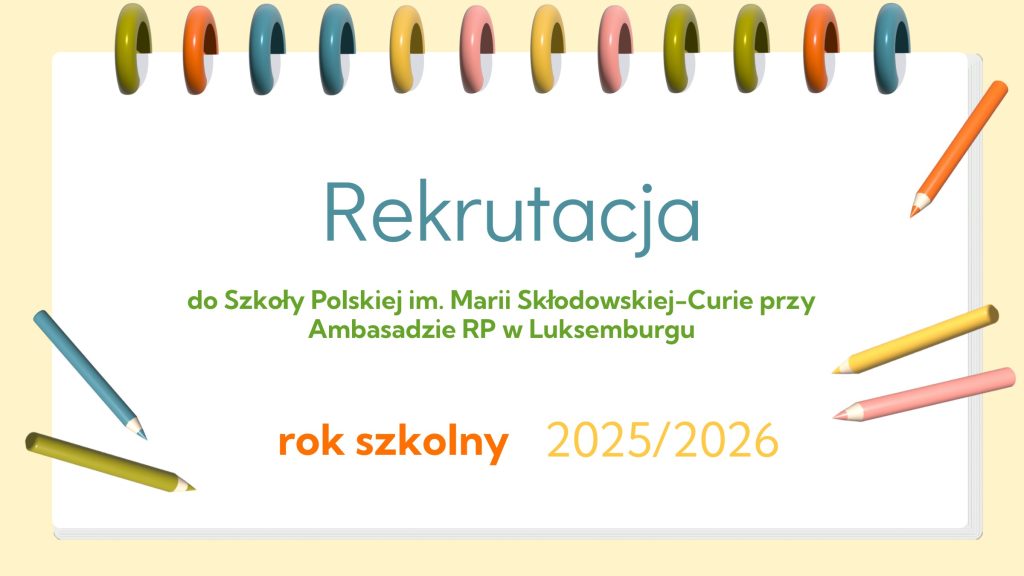 Rekrutacja na rok szkolny 2026/2027