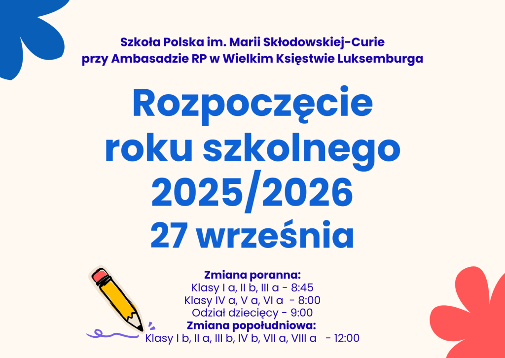 Rozpoczęcie roku szkolnego