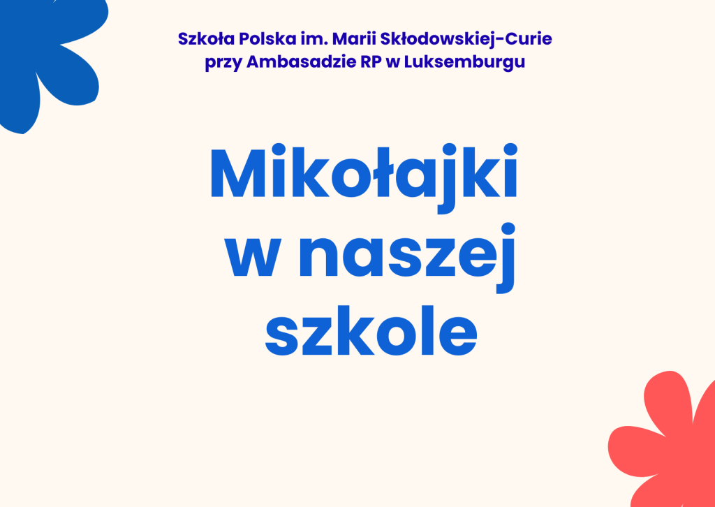 Mikołajki w naszej szkole