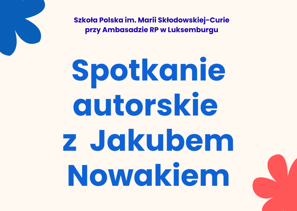 Spotkanie autorskie z Jakubem Nowakiem