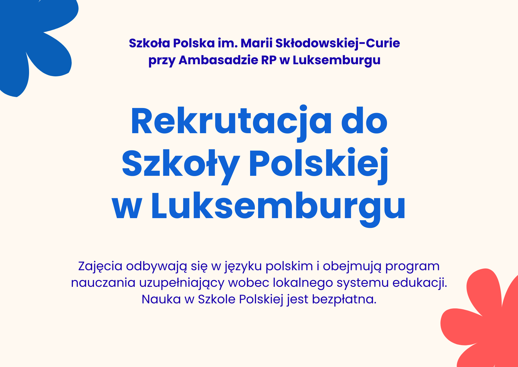 Rekrutacja do Szkoły Polskiej